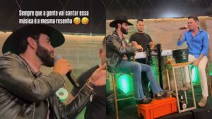 Gusttavo Lima Rouba a Cena em Bar Onde Felipe Araújo Cantava