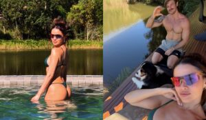 Juliette aproveita viagem romântica com o noivo na serra e já pensa no vestido de noiva!