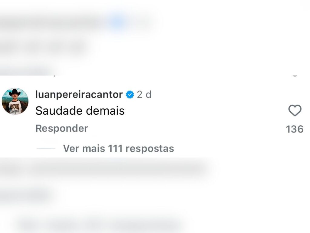 Luan Pereira elogiava Vittoria Miranda um dia antes de terminar noivado