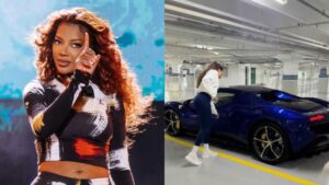 Ludmilla chega à academia com Ferrari de R$ 5 milhões e bomba a web!