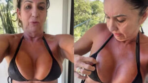 Mãe de Virginia Fonseca Esbanja Segurança com Bronze de Biquíni de Fita