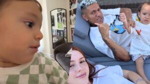 Filho de Richarlison faz a fofura do dia ao tentar falar ‘papai’