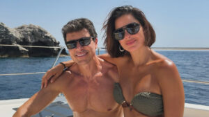 Vera Viel e Rodrigo Faro curtem férias de luxo em paraíso com clima de romance