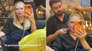Virginia descolore as sobrancelhas e brinca: ‘Tô parecendo o Haaland’