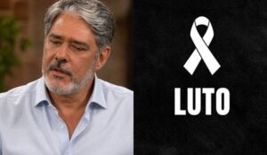 William Bonner se emociona ao comunicar morte ao vivo na Globo