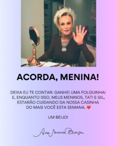 Ana Maria Braga se afasta do Mais Você e explica o motivo da ausência