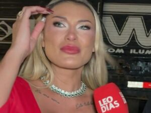 Andressa Urach se emociona e agradece apoio de Leo Dias no Rancho do Maia