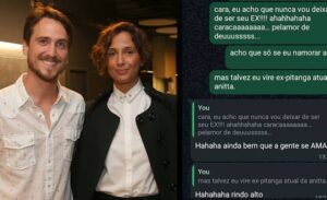 Ator que vive em ônibus sem eletricidade posta conversa antiga com Camila Pitanga e faz treta