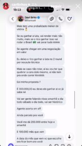 Carlinhos Maia expõe Davi cobrando R$ 300 mil para perder luta contra Rico