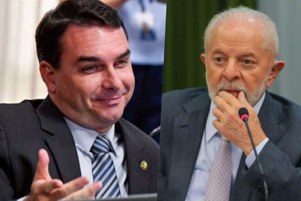 Flávio Bolsonaro provoca Lula em live: ‘Seu filho tá fugindo?’