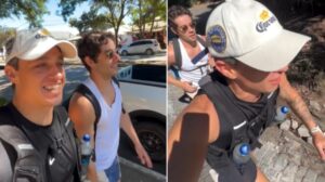 Gabriel Chadan e Vitor Novello aproveitam folga de Ben-Hur para treinar juntos