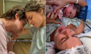 Gil Coelho e Larissa Gloor revelam detalhes emocionantes do parto da filha Serena