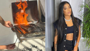 Ludmilla dispara alarme da casa nova e come churrasco queimado em vídeo hilário