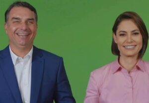 Michelle Bolsonaro posta vídeo com Flávio após crise familiar