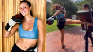 Paolla Oliveira impressiona com treino intenso de luta e mostra paixão antiga
