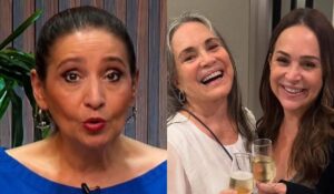 Sônia Abrão tromba com Regina Duarte e Gabriela Duarte em SP!