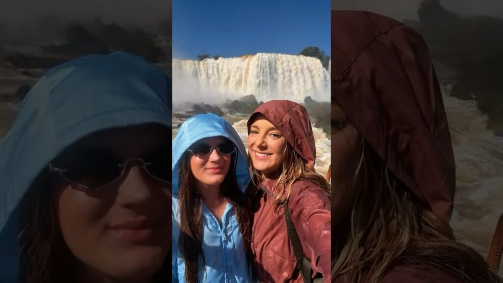 Tici Pinheiro leva as filhas para aventura radical nas Cataratas e o resultado é emocionante!