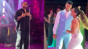 Xanddy canta clássico no casamento do filho e já quer neto: ‘Me disseram daqui a um ano’
