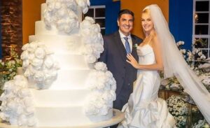 Ana Hickmann revela que bolo de casamento foi inspirado em suas pernas; veja a criatividade