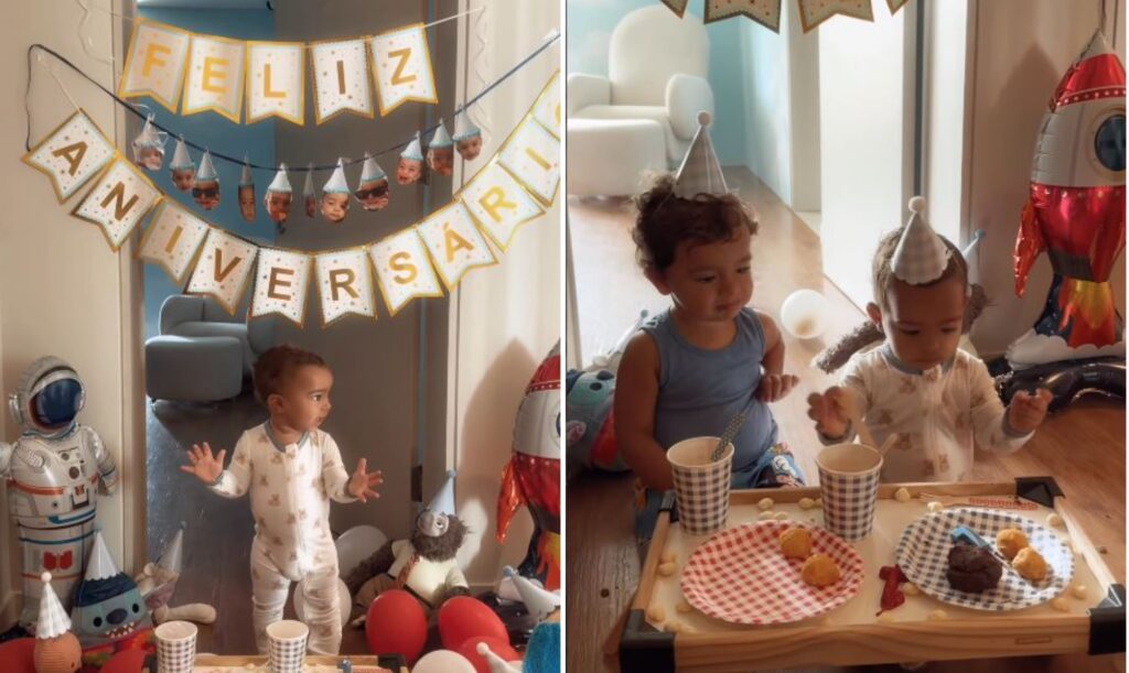Ary Mirelle surpreende filho caçula no aniversário de 1 ano com manhã inesperada