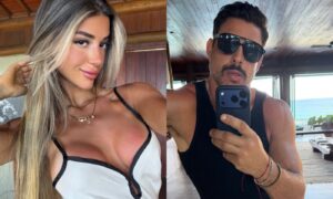 Cauã Reymond viaja pela primeira vez com affair 26 anos mais jovem