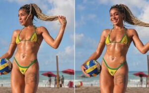 Emelly Souza muda treinos para ficar com pernas de jogador de futebol