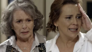 Além do Tempo: Emília bombástica revela que é filha de Vitória em cena emocionante