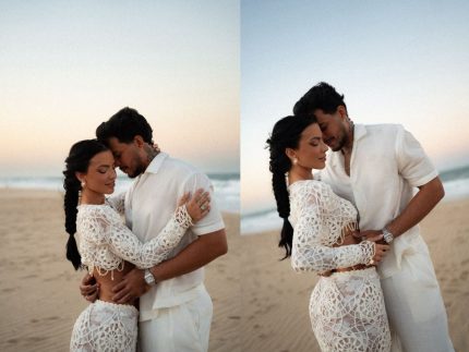 Felipe Amorim e Duda Kropf casam com decoração mediterrânea, ostras gourmet e shows ao vivo em Fortaleza