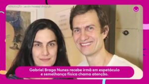 Gabriel Braga Nunes faz homenagem para irmã Nina e semelhança surpreende