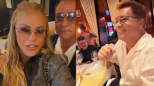 Leonardo quebra jejum de um mês e volta a beber em Paris; Poliana Rocha reage