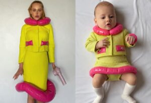 Malu Borges recria look Moschino de R$ 16 mil na filha caçula e encanta a web