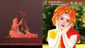 Marina Sena rasga boneco no palco e Juliano Floss responde com post misterioso!
