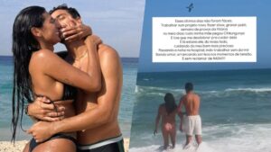 Pocah se declara para Arthur Pelagio e exalta cuidados com sua mãe
