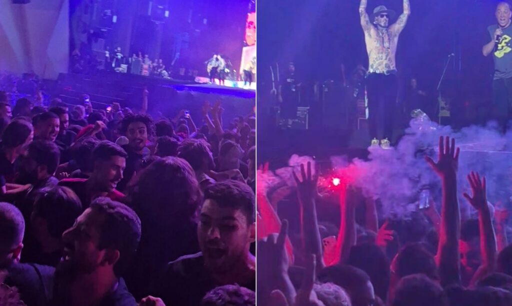 Roda punk vira febre no Rock in Rio e Tico Santa Cruz lidera a festa mais alucinante do festival