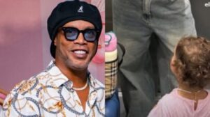 Neta de Ronaldinho Gaúcho, Teresa aparece enorme em viagem a Madri com a mãe; veja fotos