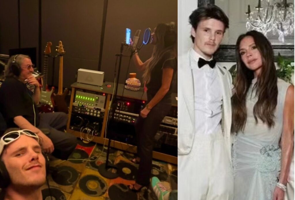 Victoria Beckham volta ao estúdio após 20 anos longe da música com seu filho Cruz