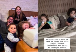 Filhos de Viih Tube e Eliezer adoecem por mofo na brinquedoteca: casal desmonta espaço