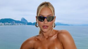 Virginia Fonseca aposta em look audacioso para estreia da NFL no Rio