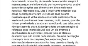 Wanessa Camargo admite que alimentou rivalidade com Sandy e revela tudo