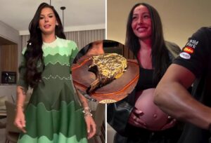 Ana Castela devora carne com ouro nos EUA e é surpreendida por Sabrina Sato