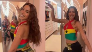 Anitta capricha no treino de samba e ensaio para o Carnaval 2027 da Grande Rio
