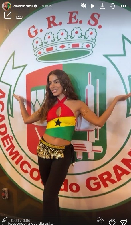 Anitta capricha no treino de samba e ensaio para o Carnaval 2027 da Grande Rio