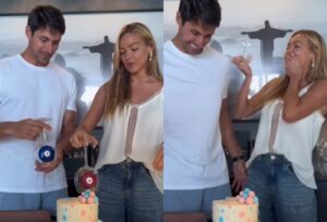 Bárbara Heck se emociona e descobre que espera uma menina; ex-BBB comemora com Rick Maia