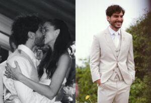 Bruninho da dupla sertaneja se casa com modelo na Praia do Rosa