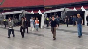 BTS marca presença juntos antes do primeiro show no Brasil e fãs enloucam