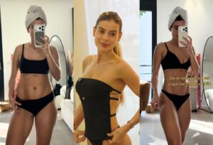 Carol Cabrino, esposa de Marquinhos, exibe transformação pós-parto e rotina de treinos intensos