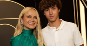 Filho de Eliana, Arthur impressiona com altura aos 14 anos na Globo