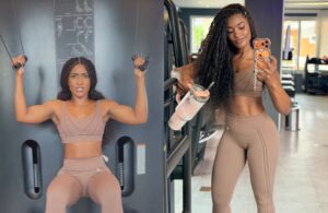 Erika Januza impressiona com braços musculosos e compartilha reflexão sobre evolução fitness