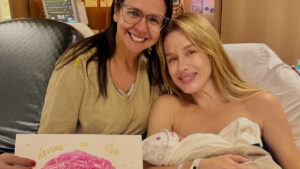 Fiorella Mattheis dá à luz Theodora, sua terceira filha com Roberto Marinho Neto