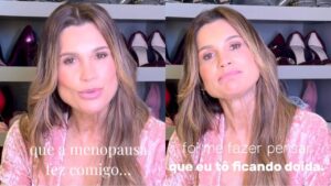 Flávia Alessandra faz desabafo sincero sobre menopausa: ‘Pensei que estava doida’